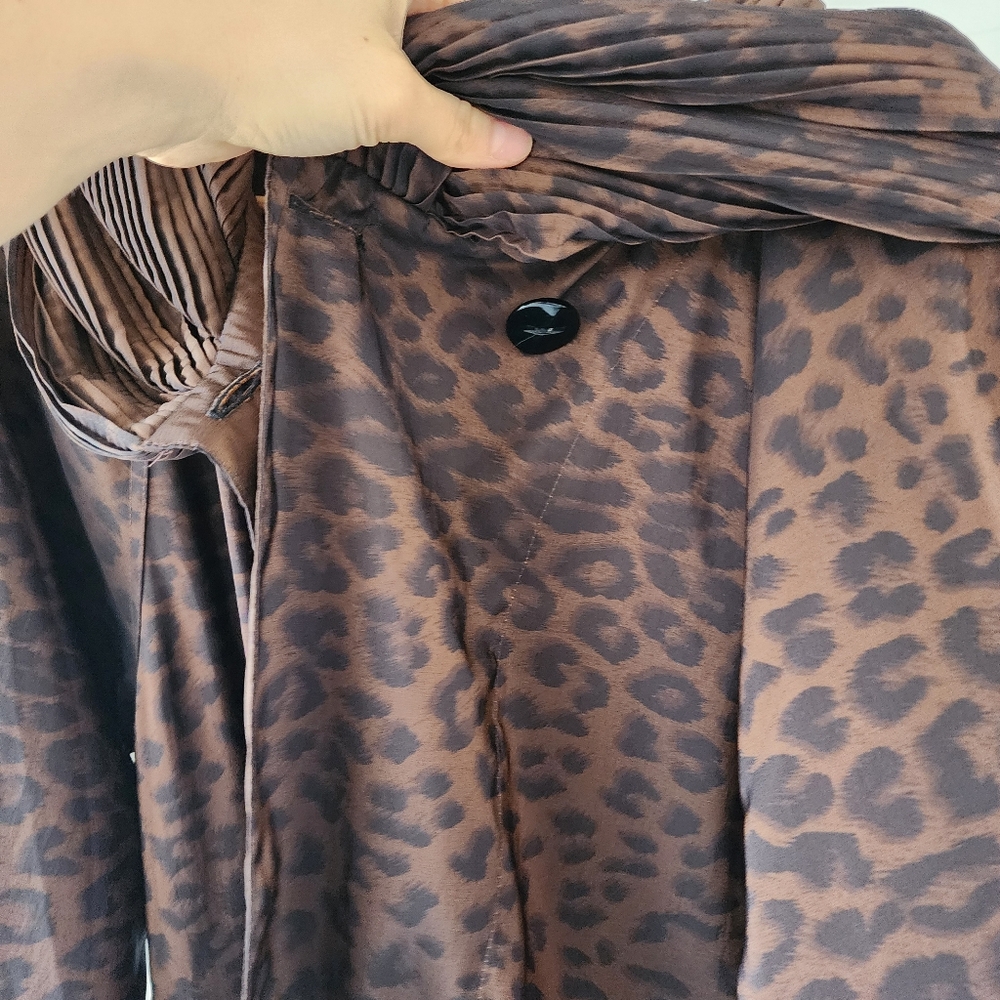 Mycra Pac Donatella Leopard Print Hooded Rain Coat - Picture 5 of 15